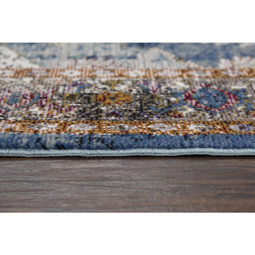 Morocco Blue 3'11" x 5'6" Power-Loomed Rug- MR1001. Picture 5