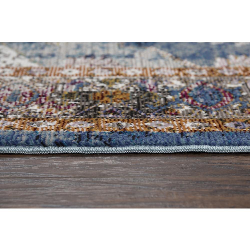 Morocco Blue 3'11" x 5'6" Power-Loomed Rug- MR1001. Picture 11