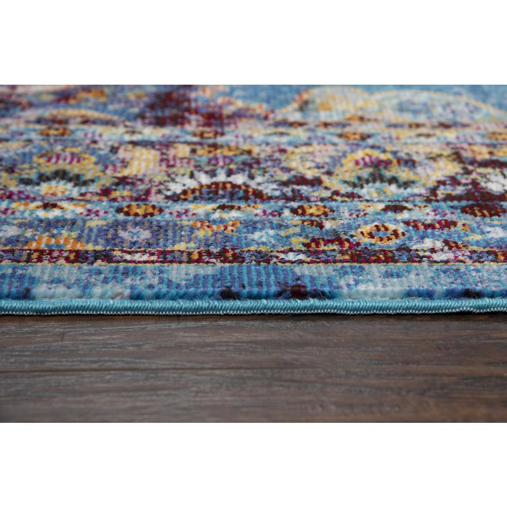 Morocco Blue 3'11" x 5'6" Power-Loomed Rug- MR1006. Picture 11