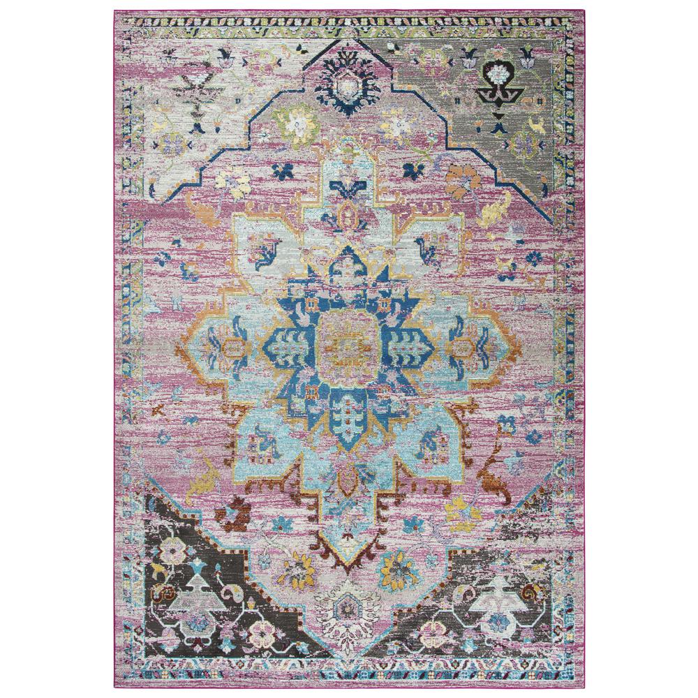 Morocco Gray 3'11" x 5'6" Power-Loomed Rug- MR1008. Picture 4
