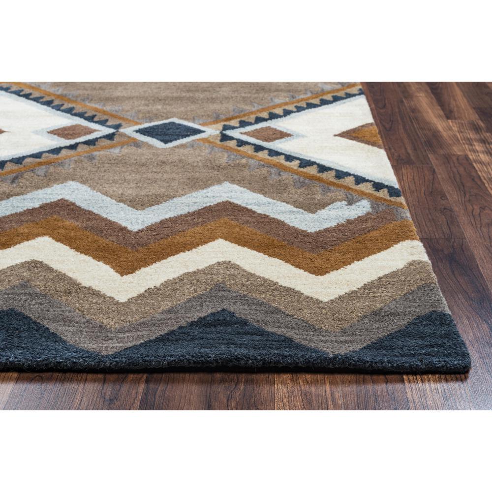 Hand Tufted Cut Pile Wool Rug, 8' x 10'. Picture 3