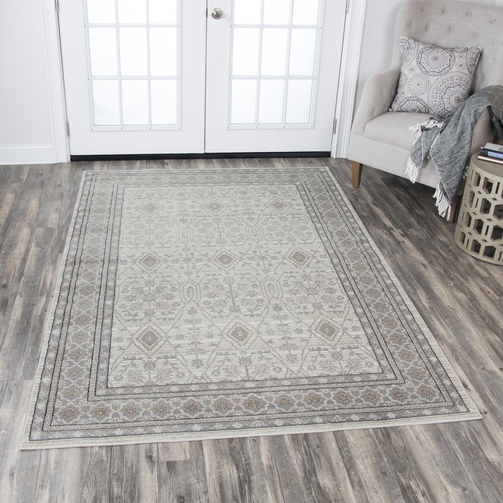 Swagger Neutral 5'3"x7'6" Power-Loomed Rug- SW1009. Picture 6