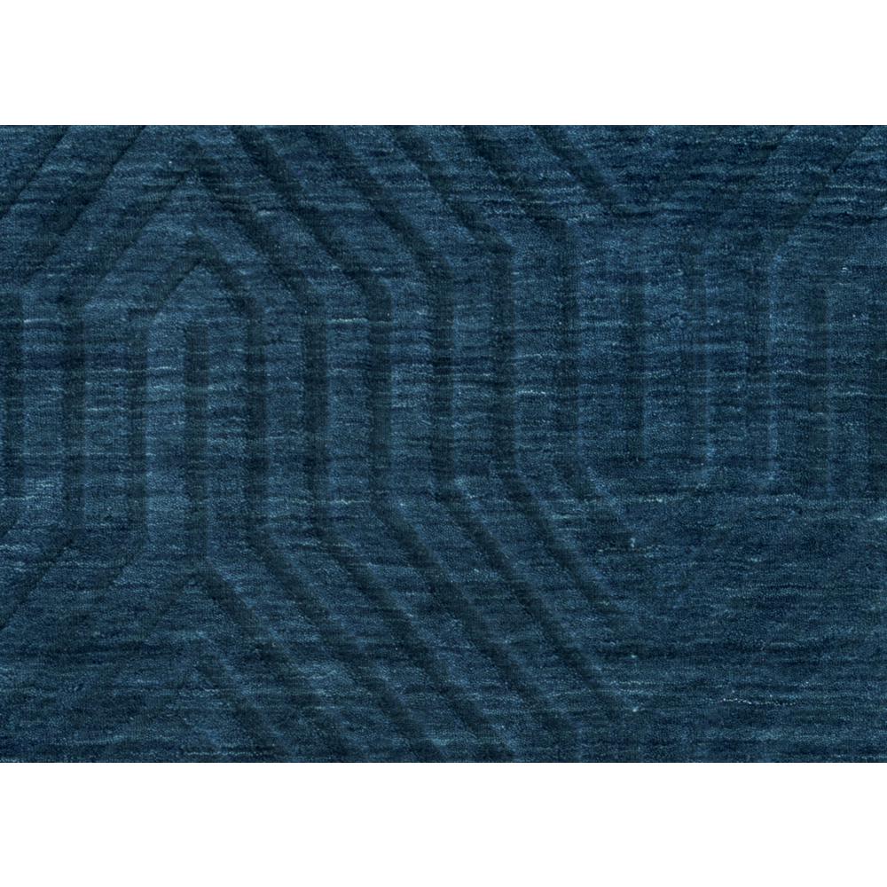 Technique Blue 5' x 8' Hand Loomed Rug- TC8576. Picture 2
