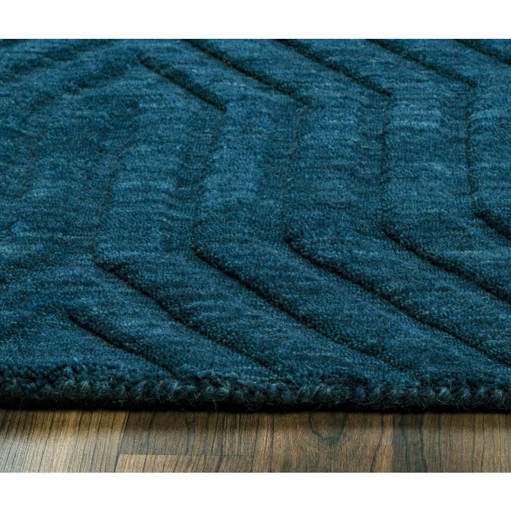 Technique Blue 5' x 8' Hand Loomed Rug- TC8576. Picture 4