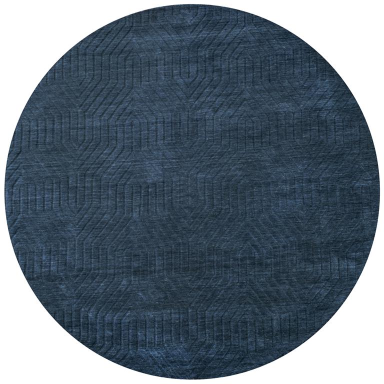 Technique Blue 5' x 8' Hand Loomed Rug- TC8576. Picture 13