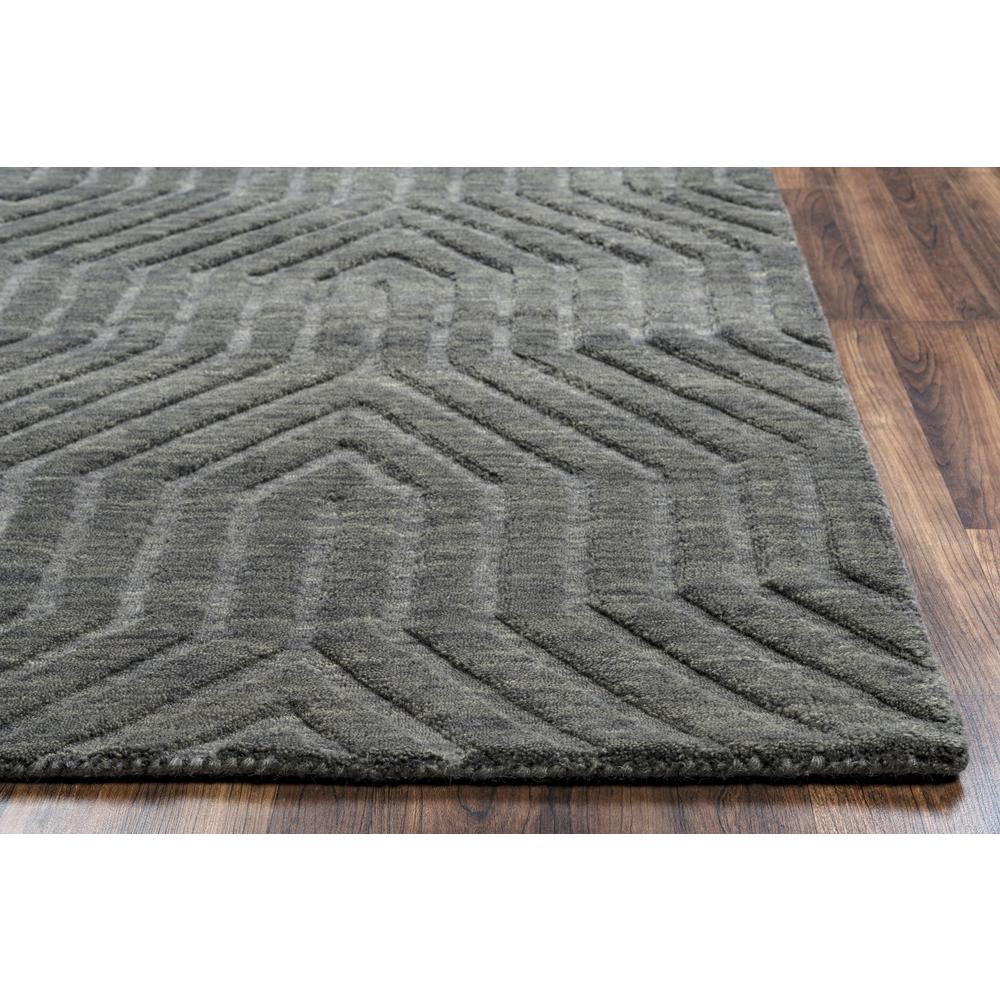 Technique Gray 5' x 8' Hand Loomed Rug- TC8578. The main picture.