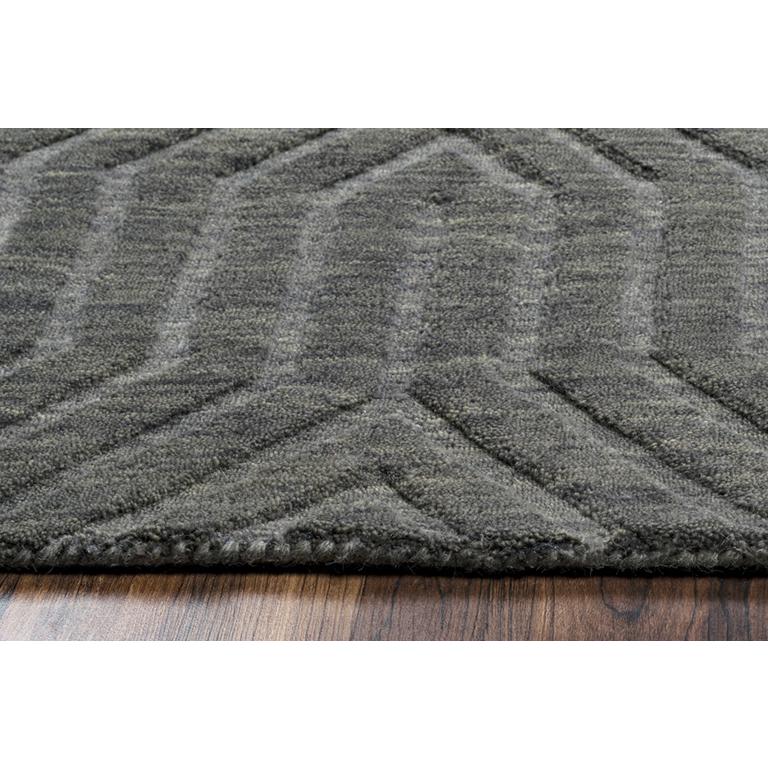 Technique Gray 5' x 8' Hand Loomed Rug- TC8578. Picture 11
