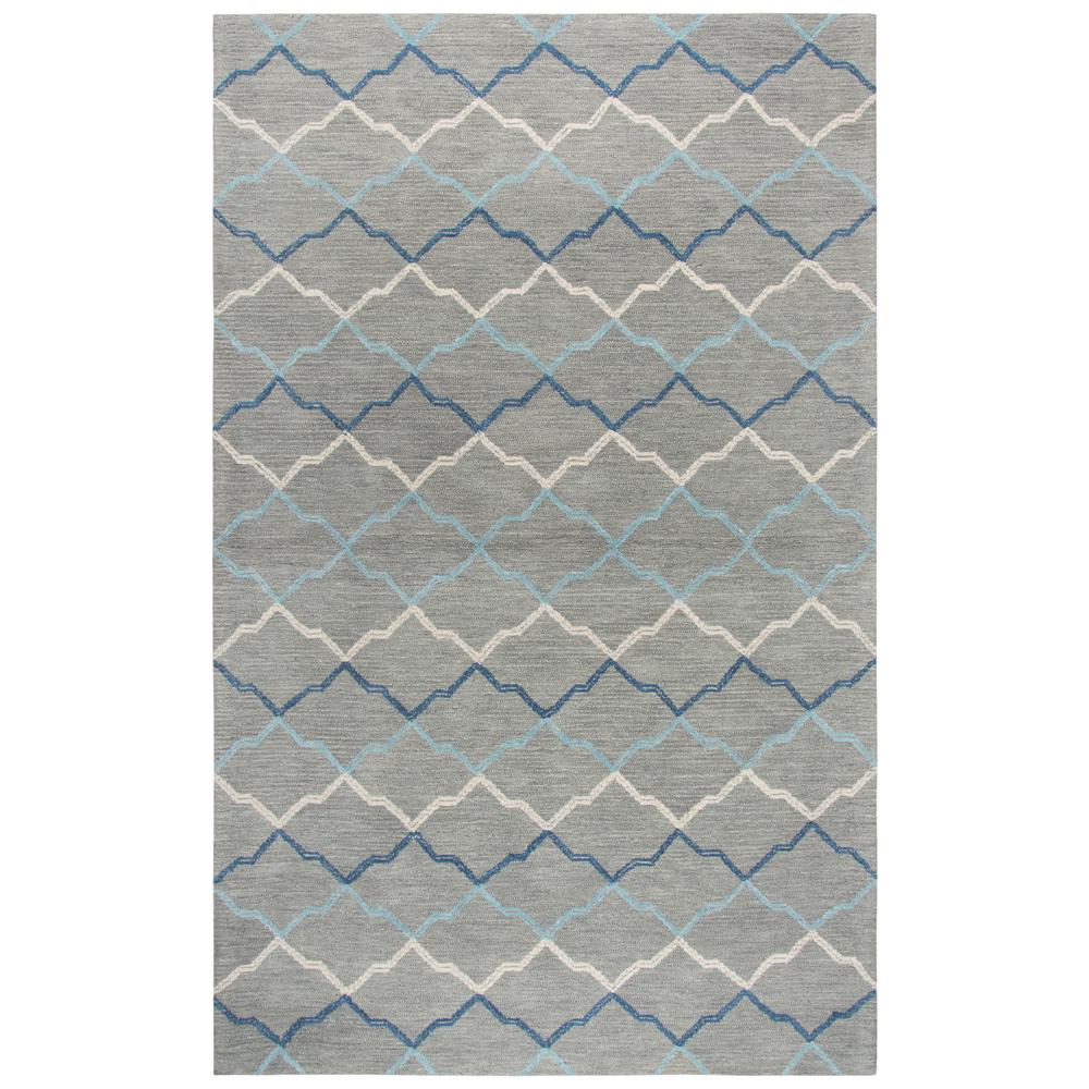 Cascade Gray 2'6" x 8' Hand-Tufted Rug- CD1004. Picture 4