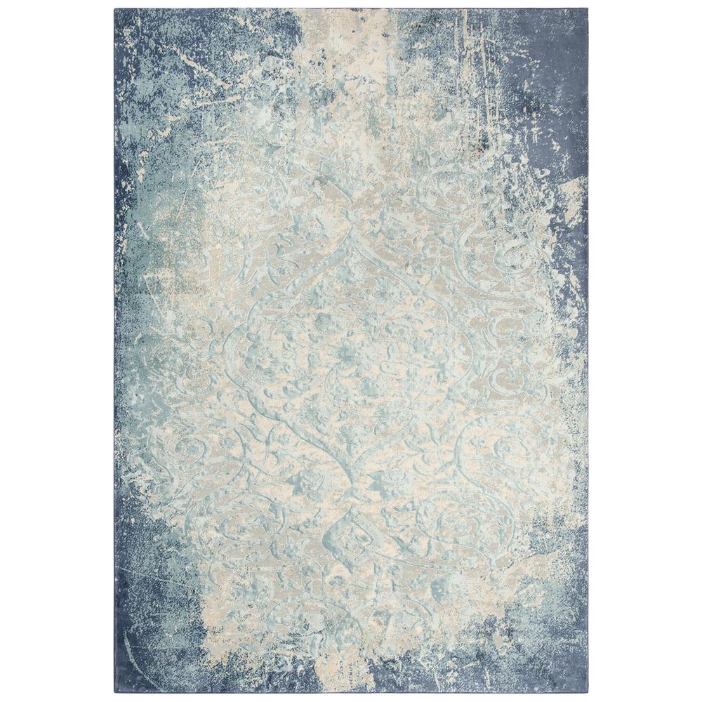 Glamour Blue 3'11" x 5'6" Power-Loomed Rug- GM1000. Picture 11