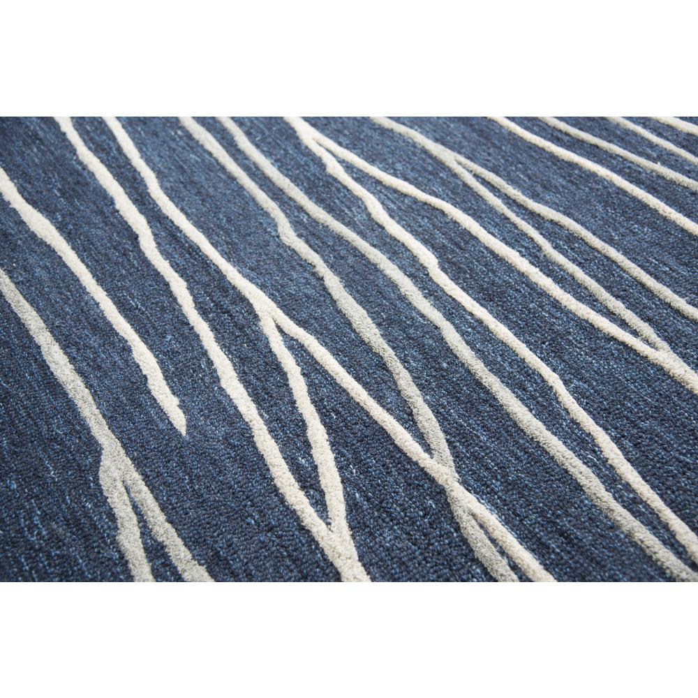 Hand Tufted Cut & Loop Pile Wool Rug, 2'6" x 8'. Picture 2