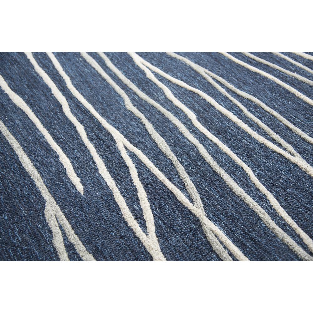 Hand Tufted Cut & Loop Pile Wool Rug, 2'6" x 8'. Picture 10