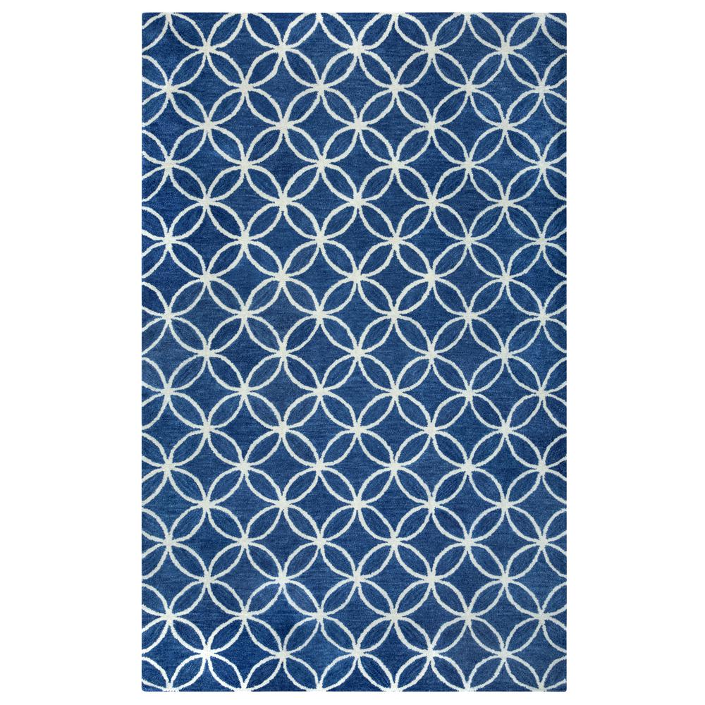 Holland Blue 8' x 10' Hand-Tufted Rug- HO1000. Picture 4
