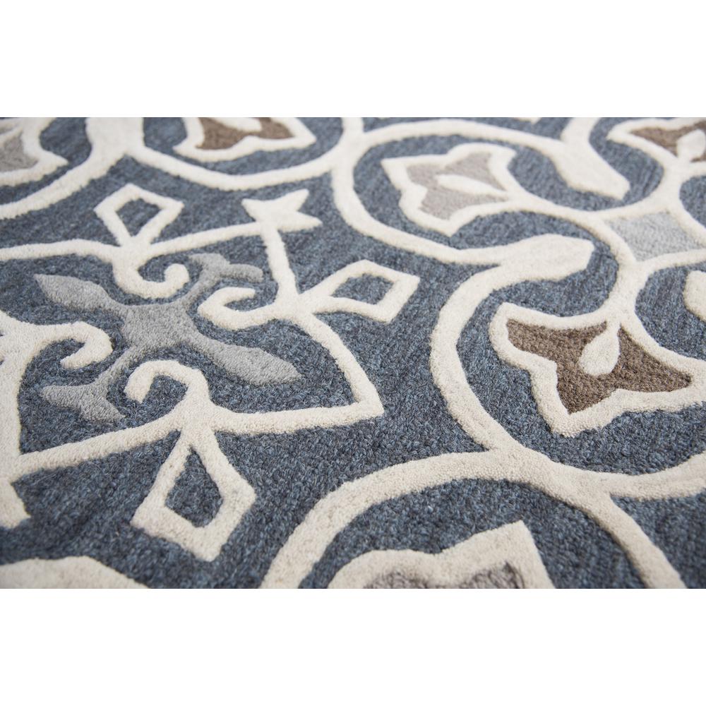 Lavine Blue 2'6" x 8' Hand-Tufted Rug- LV1001. Picture 10