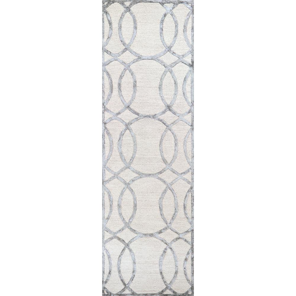 Madison Neutral 3' x 5' Hand-Tufted Rug- MI1010. Picture 14