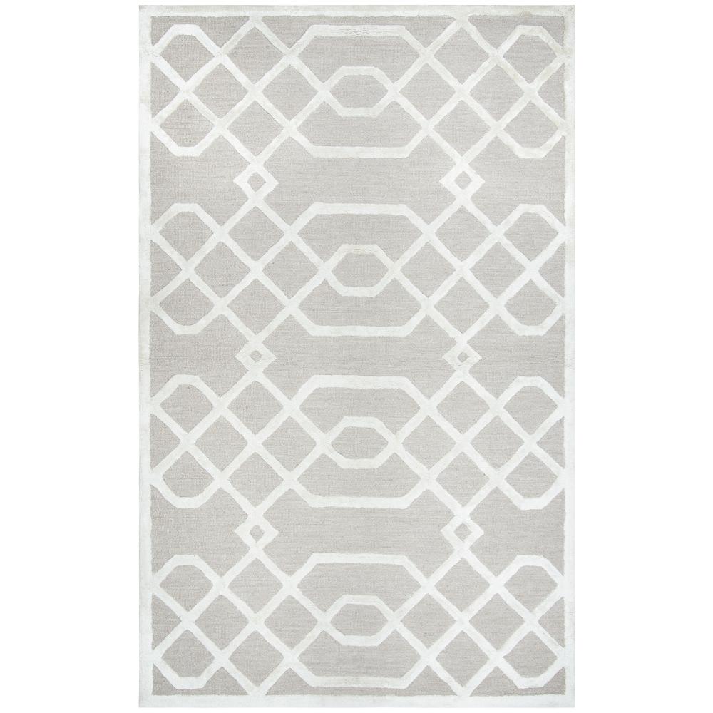 Madison Neutral 3' x 5' Hand-Tufted Rug- MI1011. Picture 3
