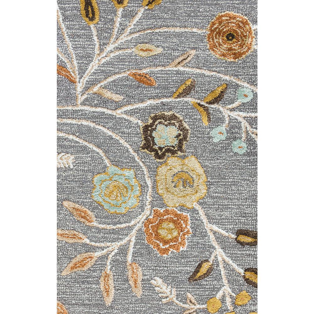 Milan Gray 3' x 5' Hand-Tufted Rug- ML1006. Picture 4