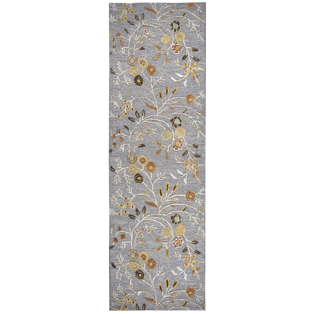 Milan Gray 3' x 5' Hand-Tufted Rug- ML1006. Picture 7