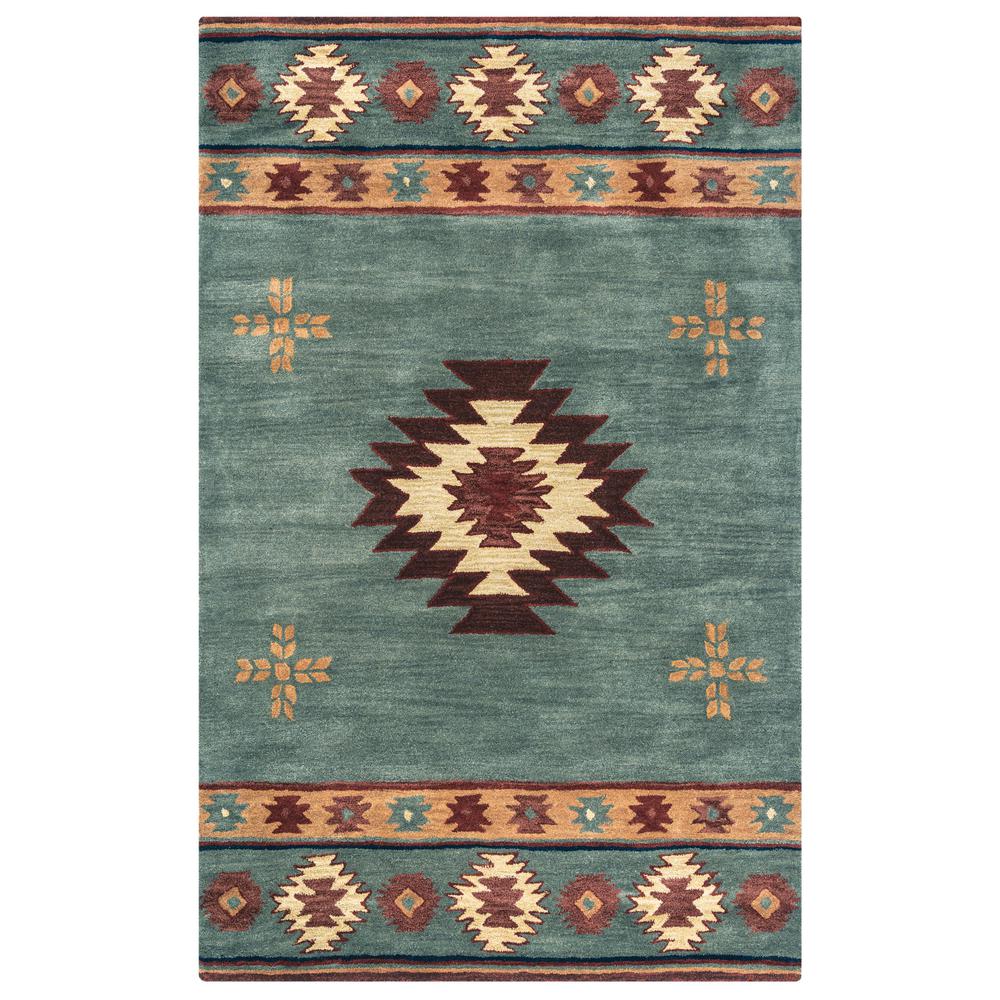 Hand Tufted Cut Pile Wool Rug, 6'6" x 9'6". Picture 1