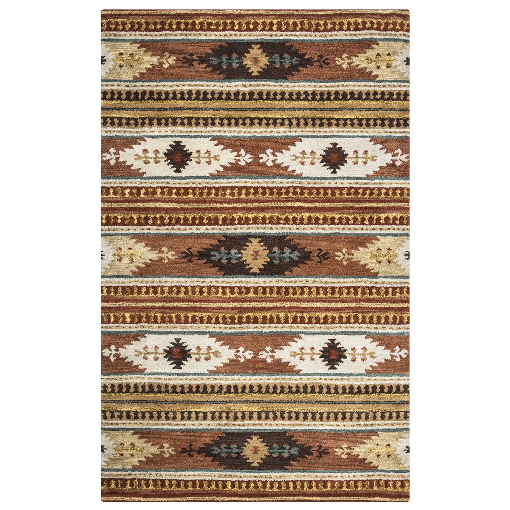 Ryder Brown 8' x 10' Hand-Tufted Rug- RY1016. Picture 3