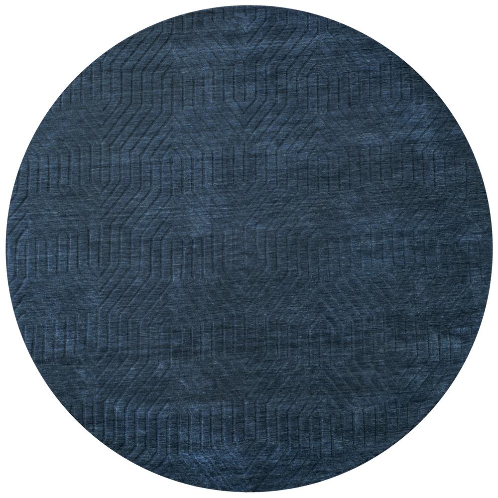Technique Blue 2'6" x 8' Hand Loomed Rug- TC8576. Picture 6