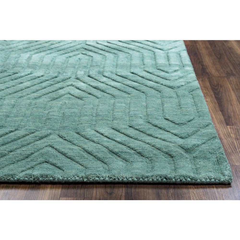 Technique Blue 2'6" x 8' Hand Loomed Rug- TC8577. Picture 1