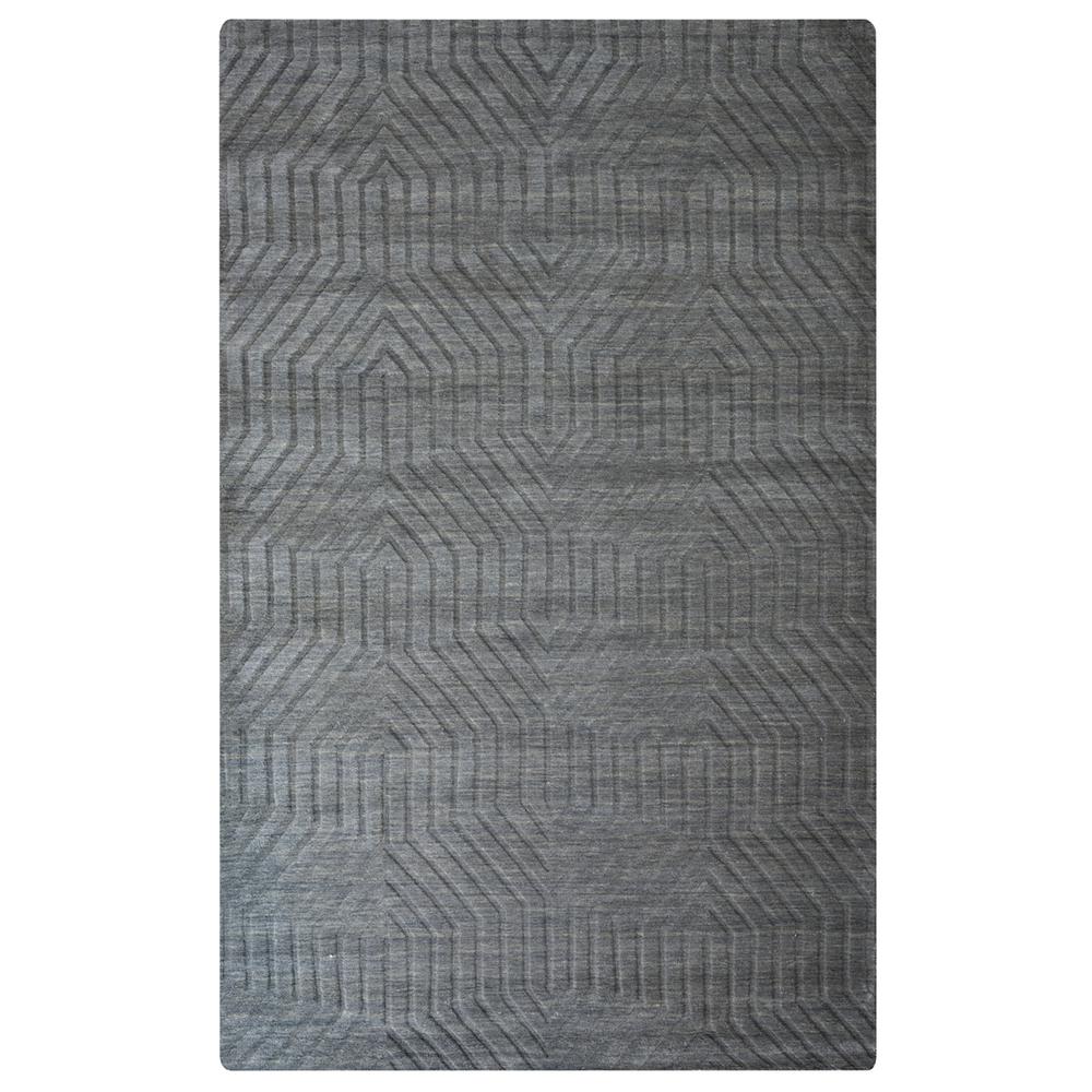 Technique Gray 2'6" x 8' Hand Loomed Rug- TC8578. Picture 10