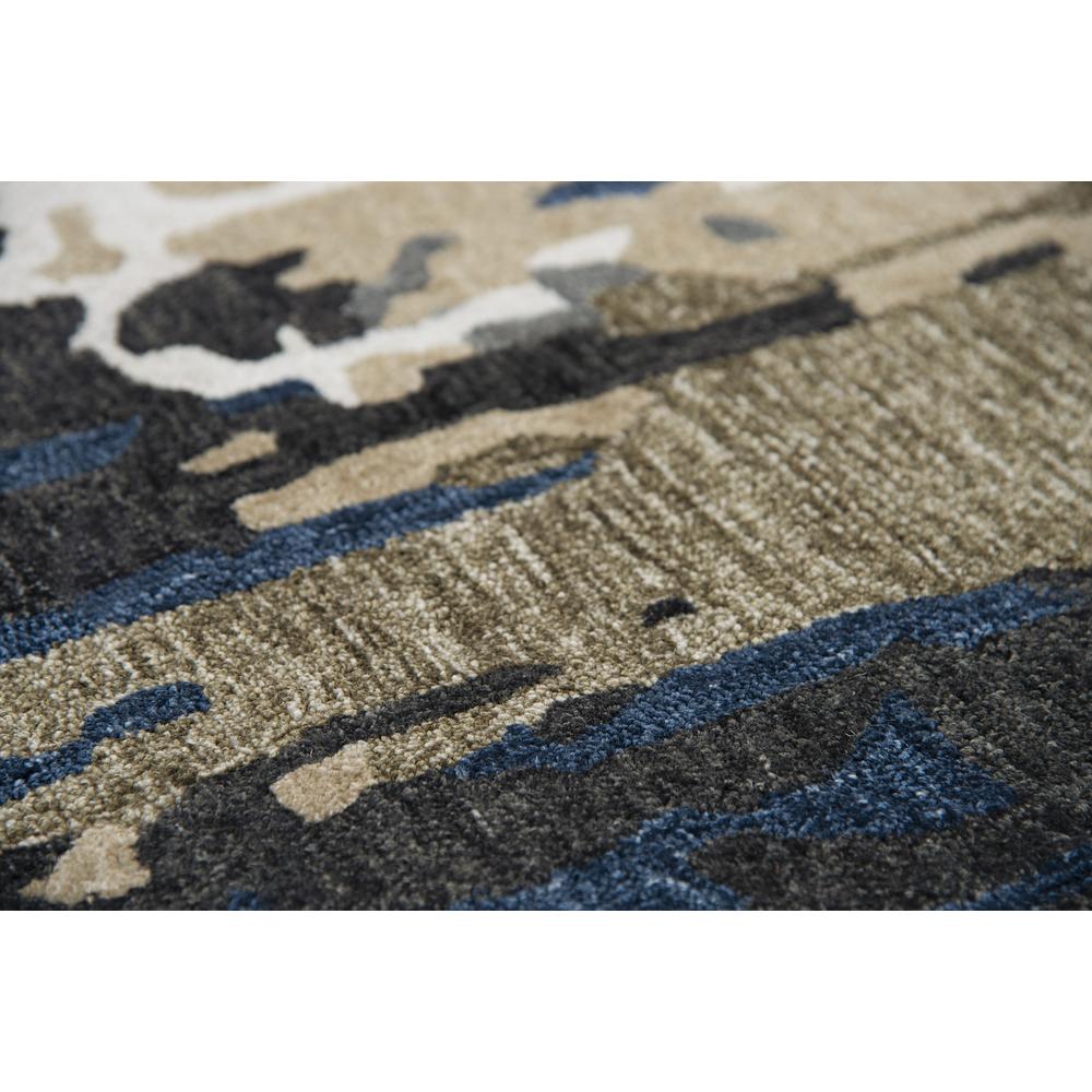 Vivid Blue 5'X7'6" Hand-Tufted Rug- VVD101. Picture 8