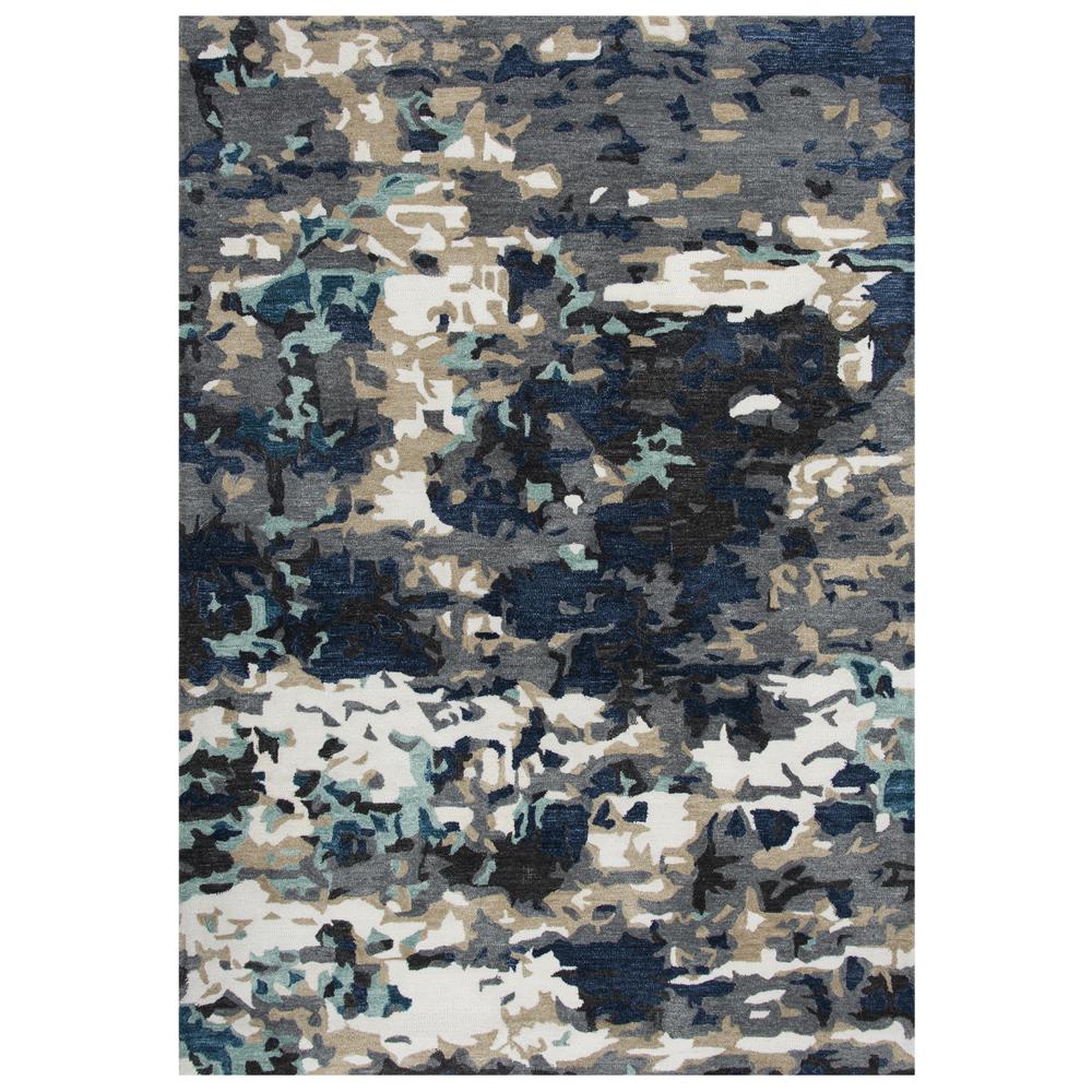 Vivid Gray 5'X7'6" Hand-Tufted Rug- VVD103. Picture 4