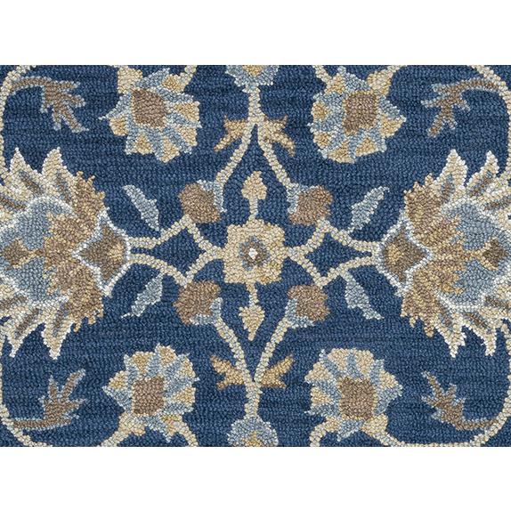 Crypt Blue 8' Round Hand-Tufted Rug- CY1004. Picture 9