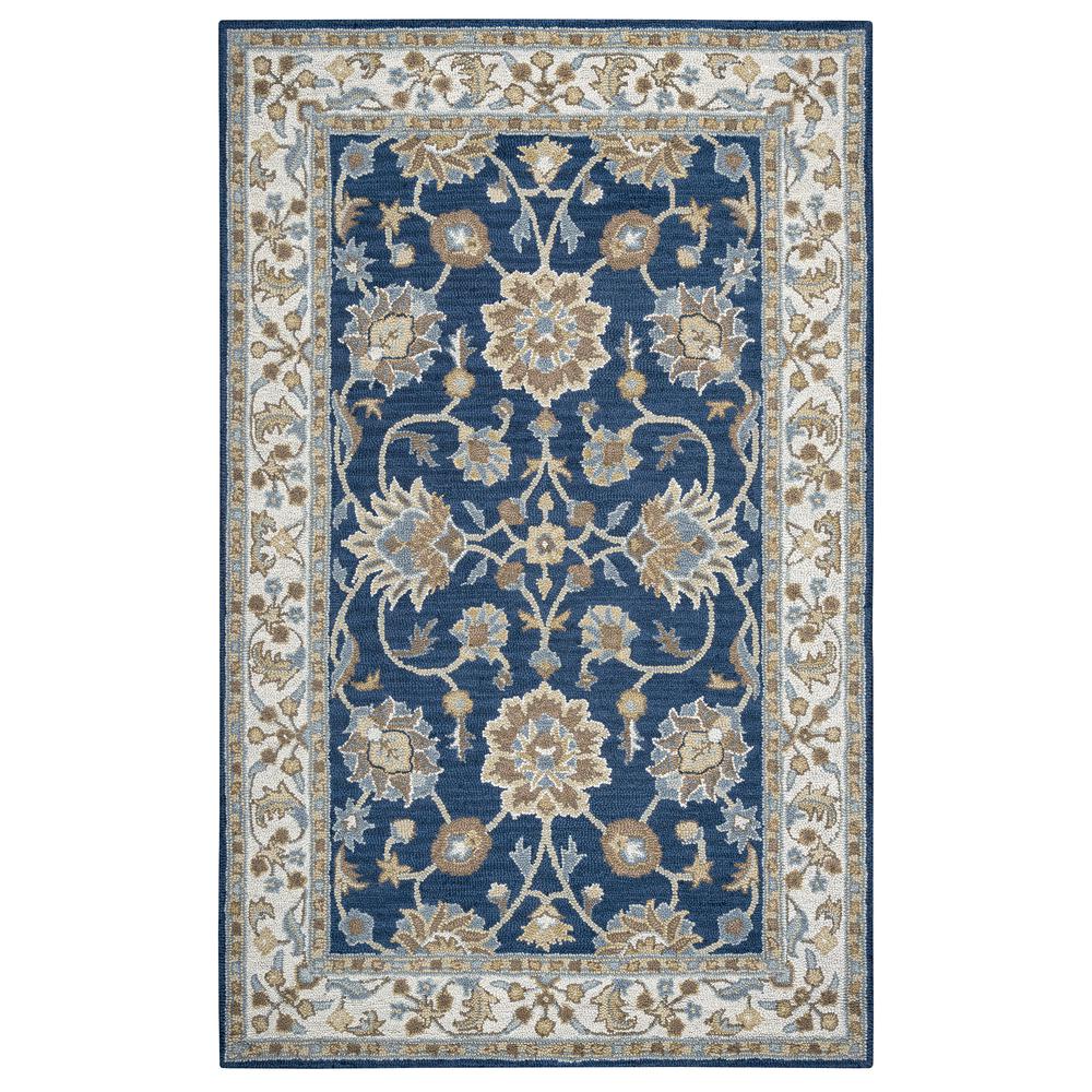 Crypt Blue 8' Round Hand-Tufted Rug- CY1004. Picture 10