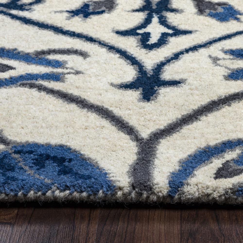 Liberty Neutral 8' Round Hand-Tufted Rug- LB1021. Picture 4