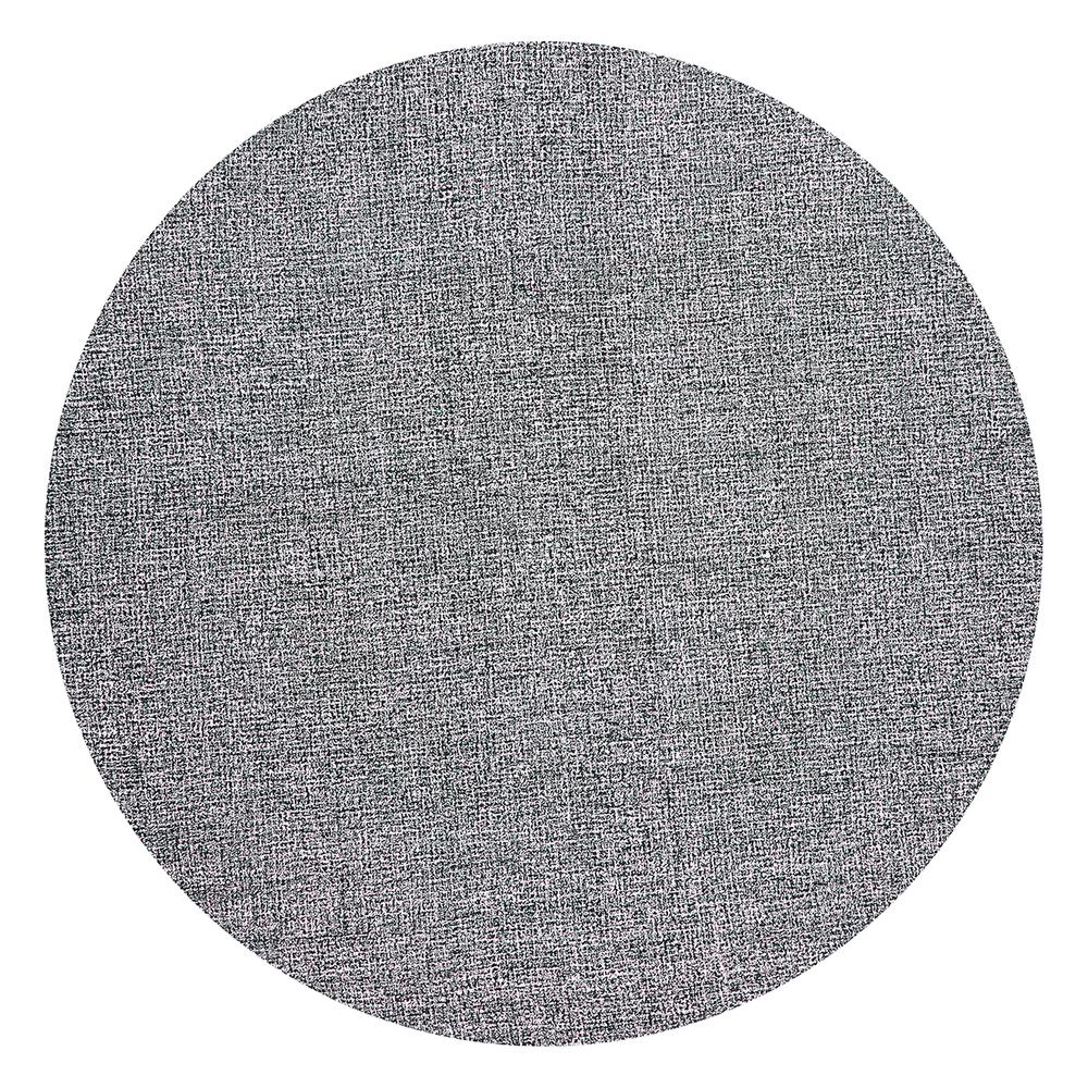 London Black 8' Round Hand-Tufted Rug- LD1000. Picture 15