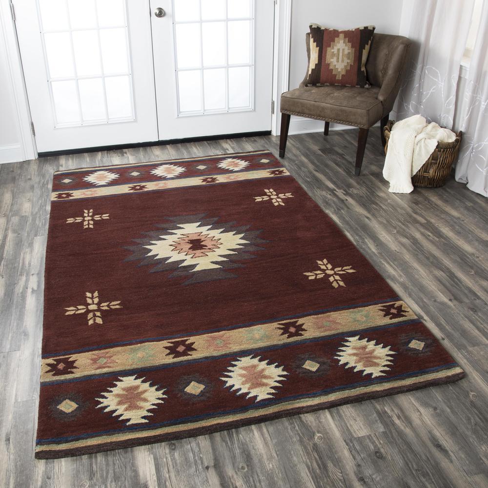 Hand Tufted Cut Pile Wool Rug, 3' x 5'. Picture 2