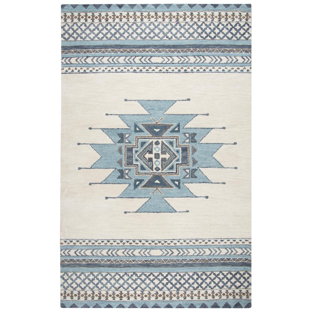 Ryder Blue 3' x 5' Hand-Tufted Rug- RY1011. Picture 3