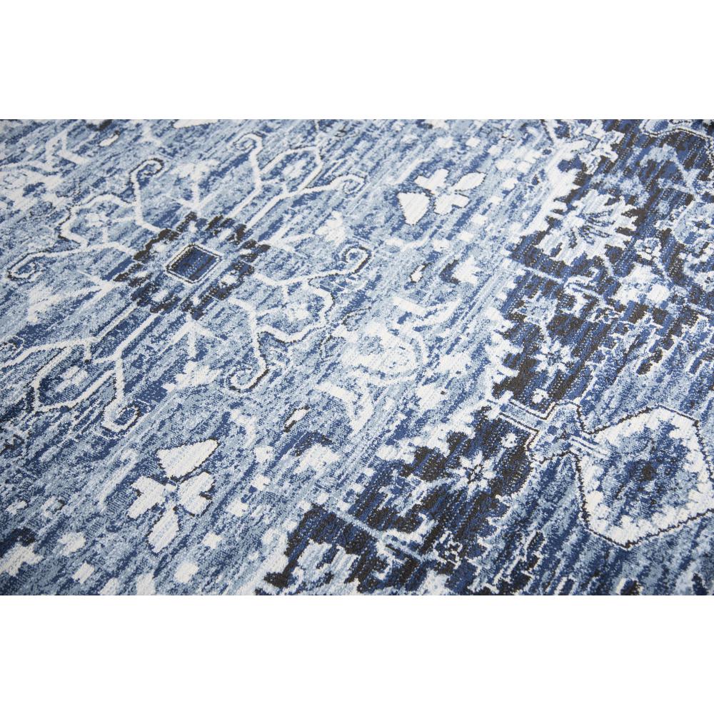 Swagger Blue 2'3" x 7'7" Power-Loomed Rug- SW1002. Picture 3