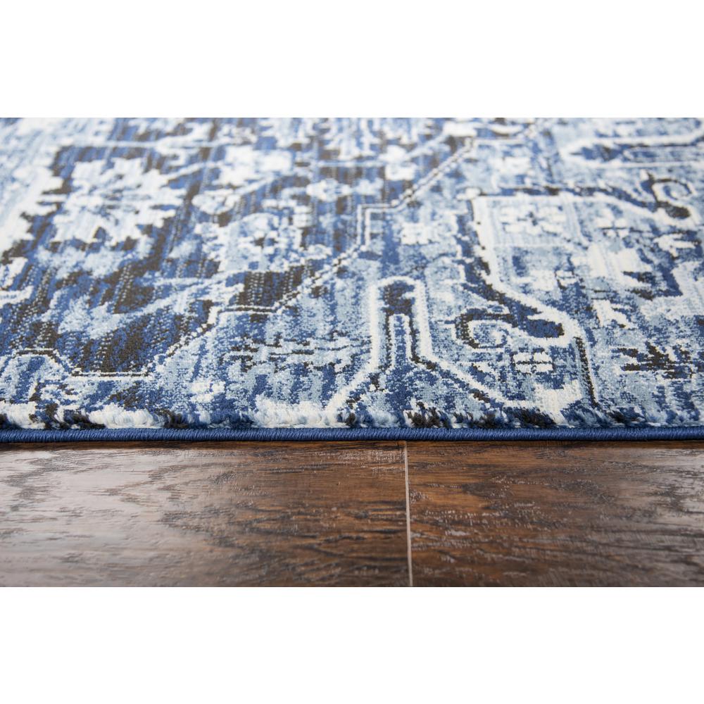 Swagger Blue 2'3" x 7'7" Power-Loomed Rug- SW1002. Picture 5