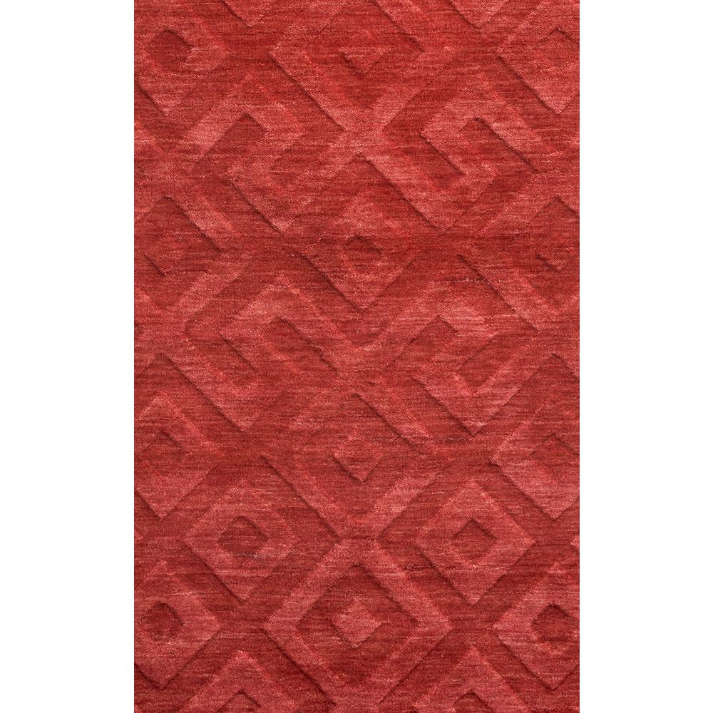 Technique Red 3' x 5' Hand Loomed Rug- TC8289. Picture 2