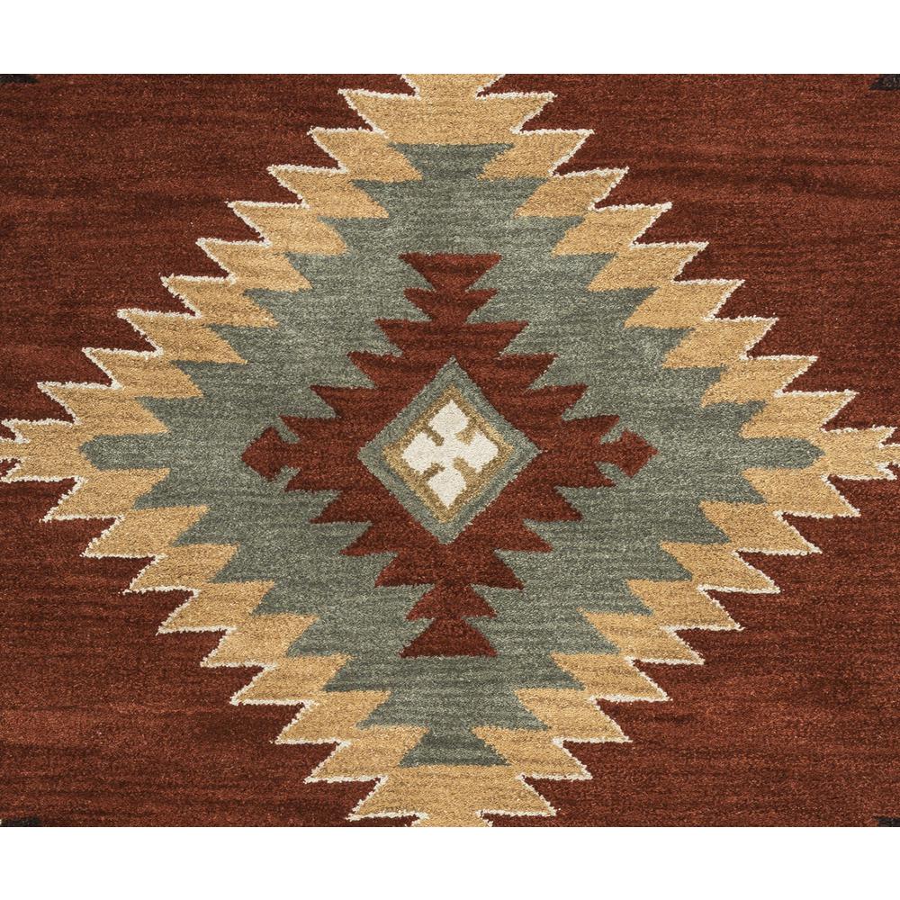 Hand Tufted Cut Pile Wool Rug, 5' x 8'. Picture 4