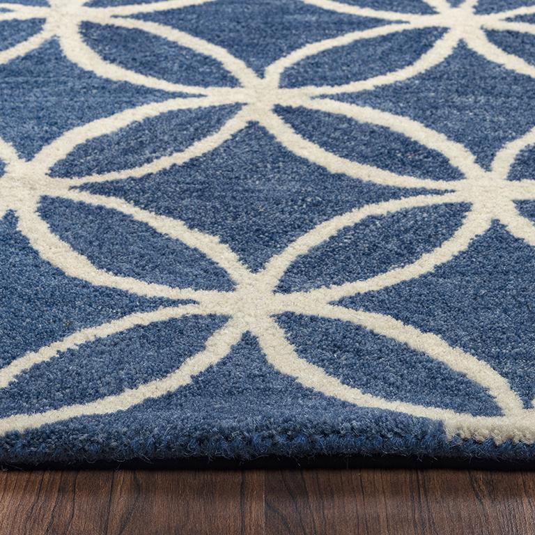 Holland Blue 5' x 8' Hand-Tufted Rug- HO1000. Picture 10