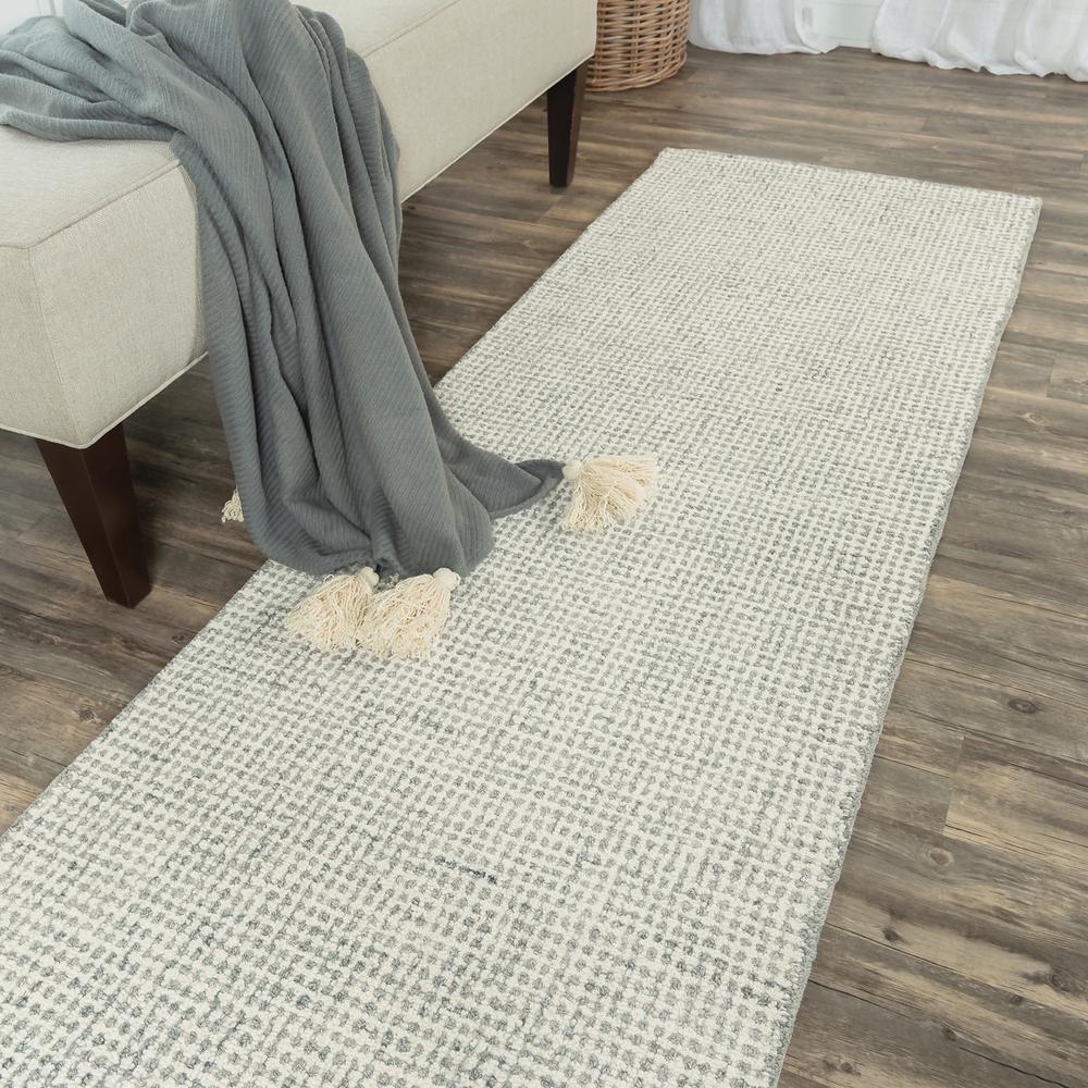 London Gray 5' x 8' Hand-Tufted Rug- LD1003. Picture 15