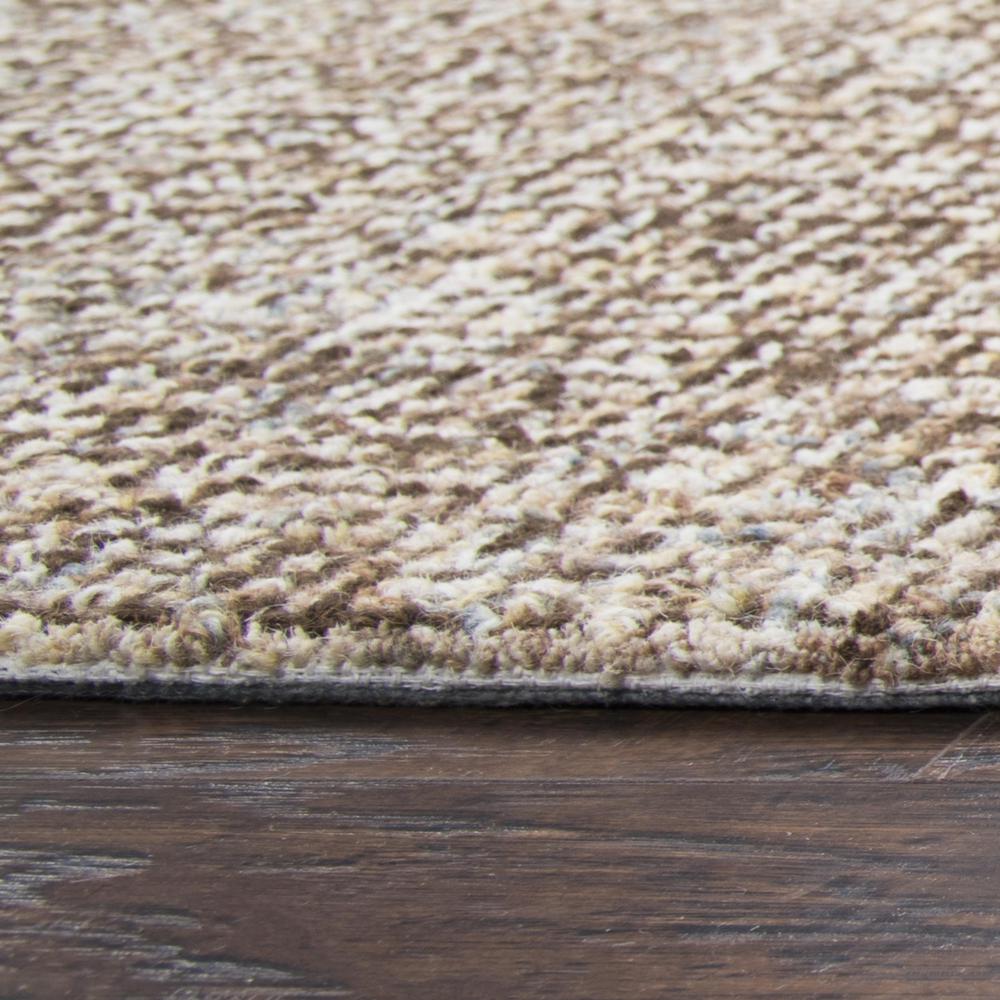 Hand Tufted Loop Pile Wool Rug, 8' x 10'. Picture 4