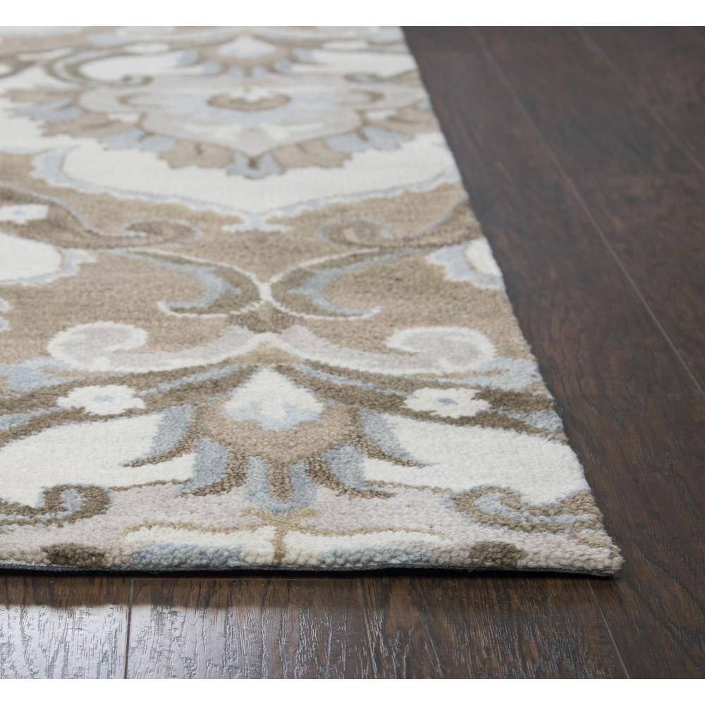 Hand Tufted Cut Pile Wool Rug, 8' x 8'. Picture 2