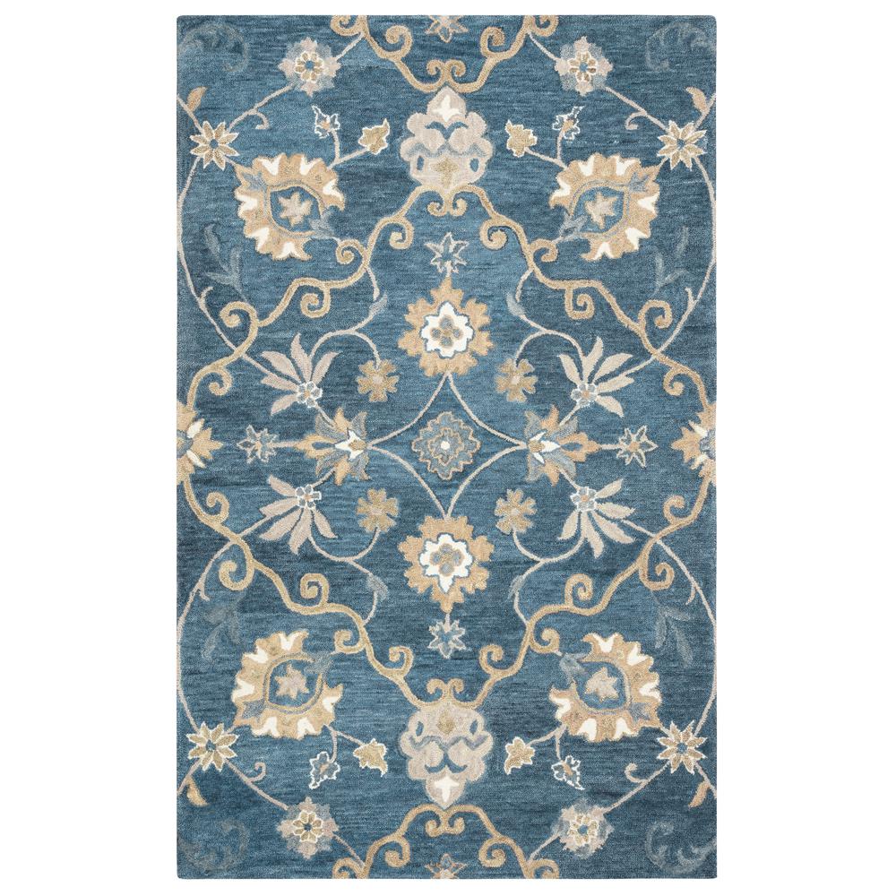 Hand Tufted Cut Pile Wool Rug, 2'6" x 8'. Picture 3