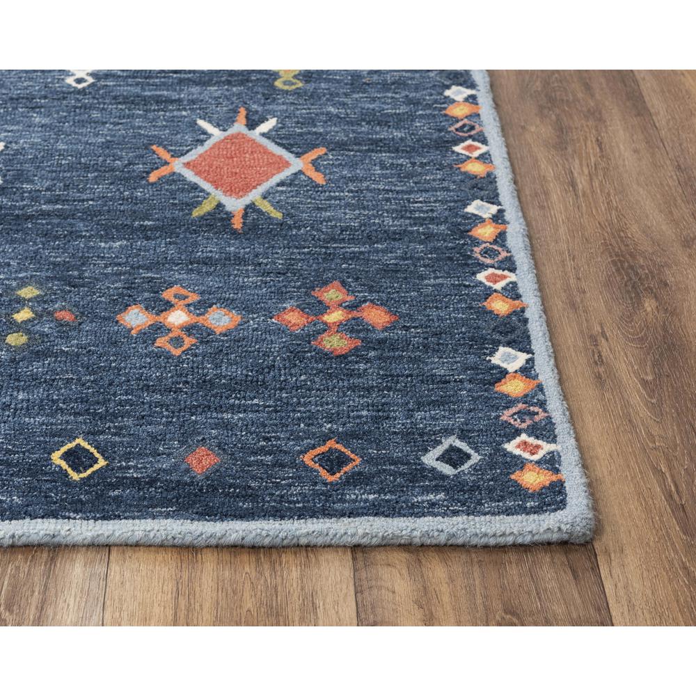 Hand Tufted Loop Pile Wool/ Polyester Internet Rug , 5' x 7'6". Picture 3