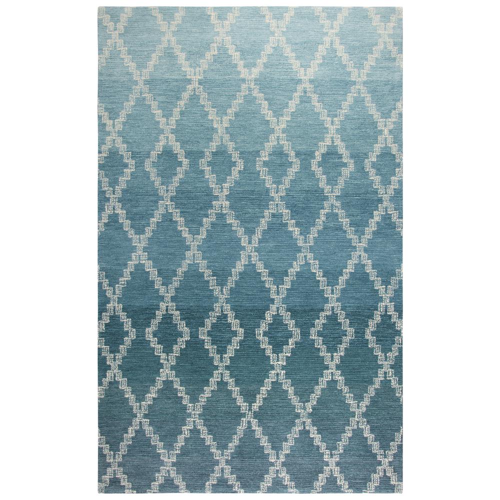 Ascension Blue 8' x11' Hand-Tufted Rug- AS1002. Picture 4