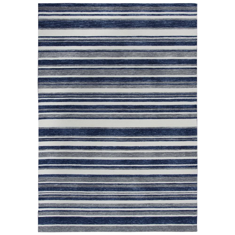 Bermuda Blue 8'6"X11'6" Hand-Tufted Rug- BMD102. Picture 3