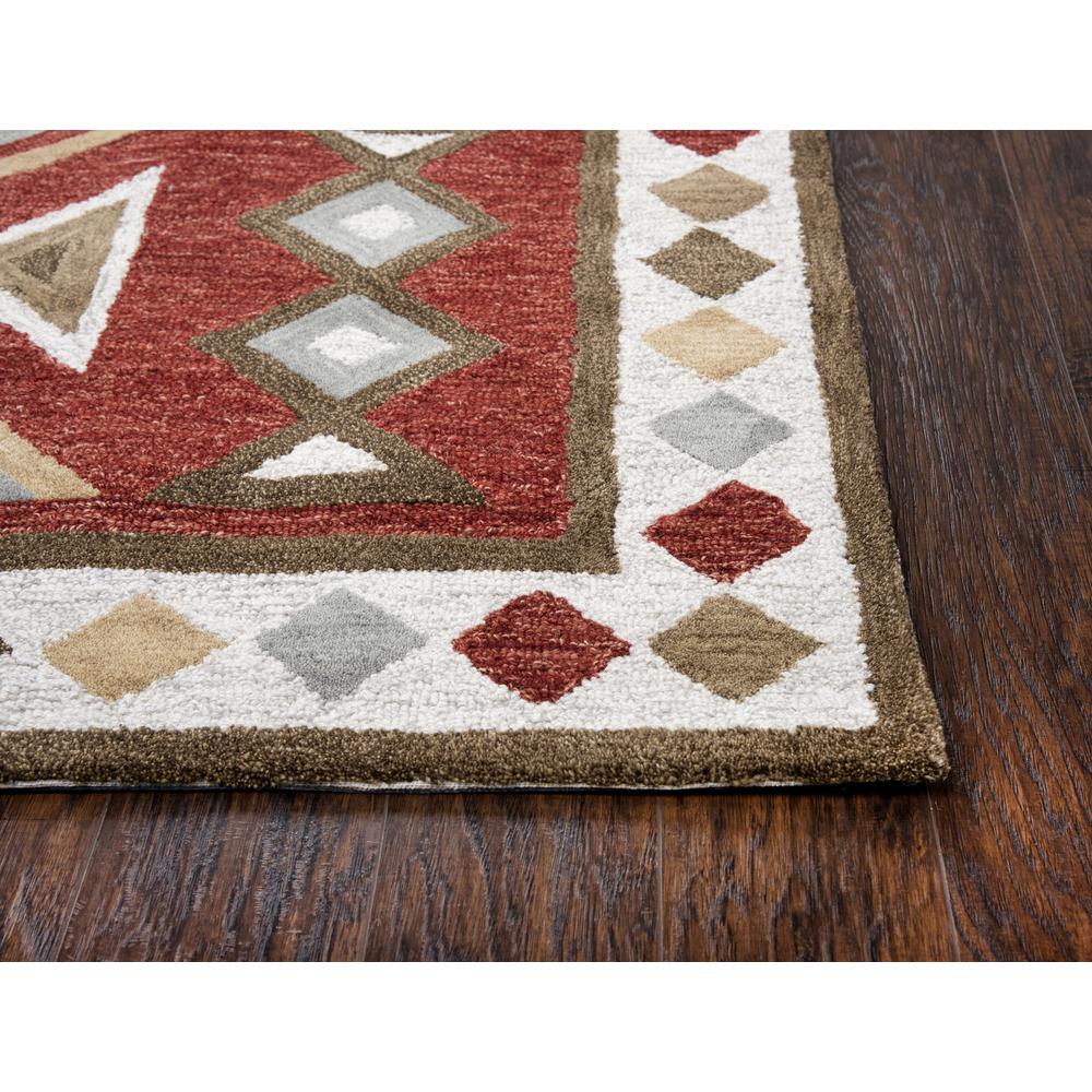 Durango Red 10' x 13' Hand-Tufted Rug- DR1004. Picture 1
