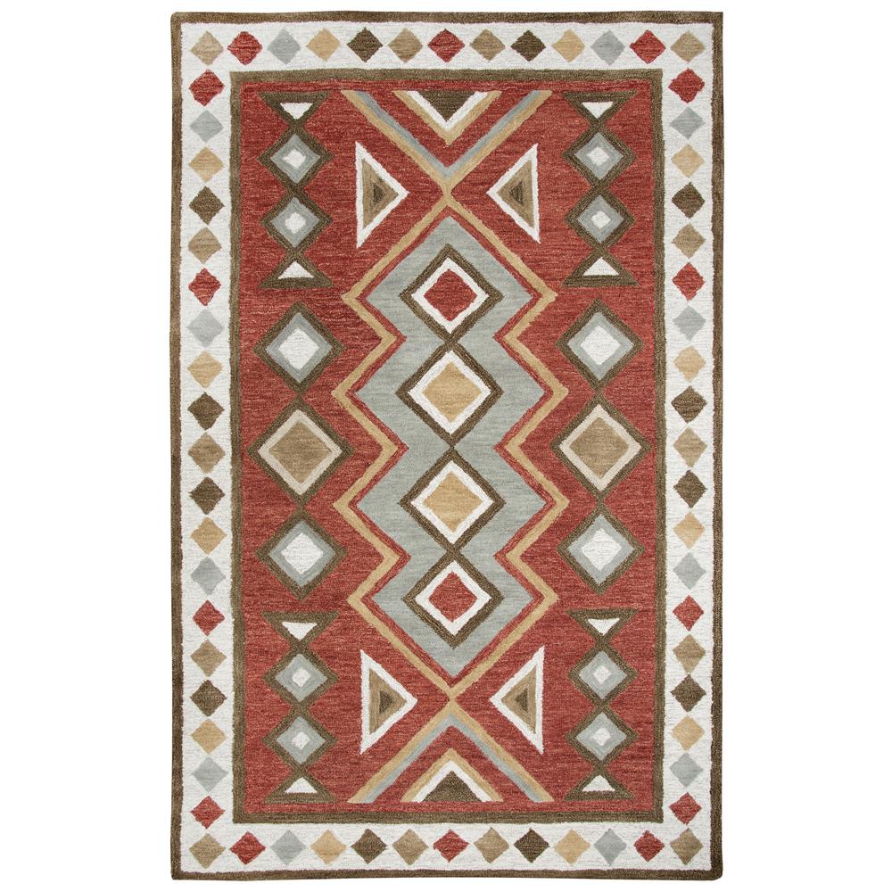 Durango Red 10' x 13' Hand-Tufted Rug- DR1004. Picture 4