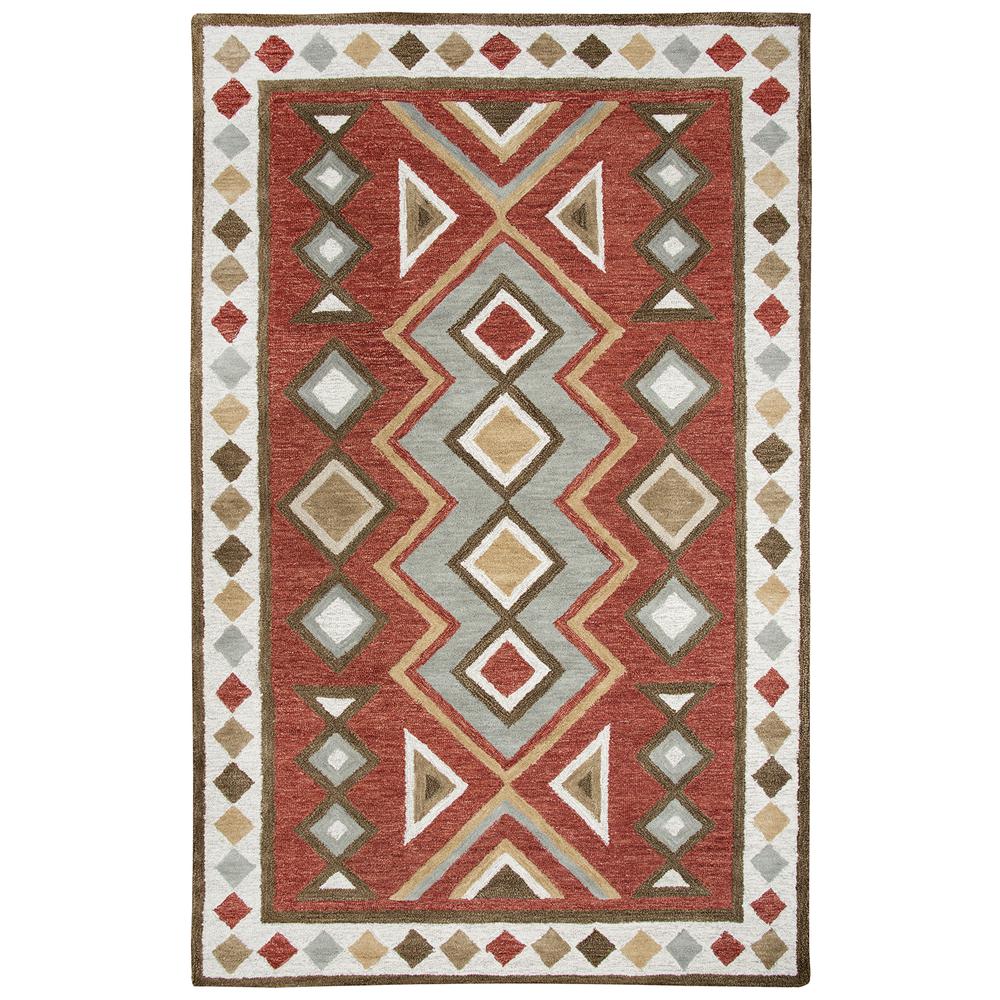 Durango Red 10' x 13' Hand-Tufted Rug- DR1004. Picture 10