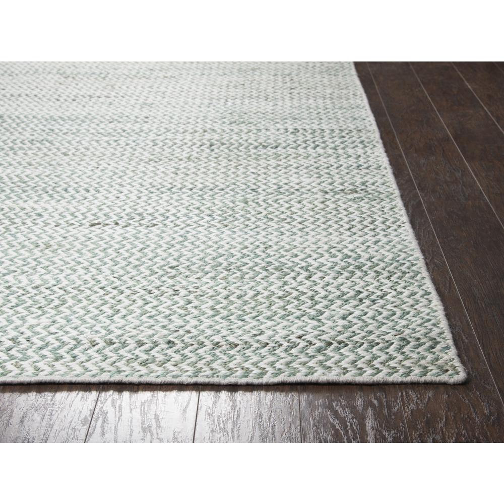 Hand Woven Flat Weave Pile Jute/ Wool Rug, 8' x 10'. Picture 3